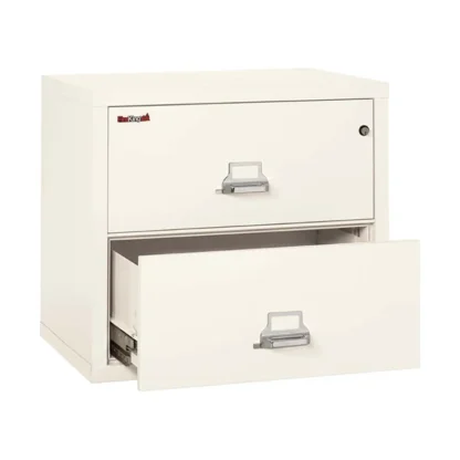 FireKing 2-3122-C Lateral Fire File Cabinet in Ivory White with UL High-Security Key Lock