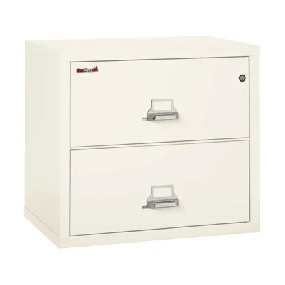 FireKing 2-3122-C Lateral Fire File Cabinet in Ivory White with UL High-Security Key Lock