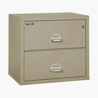 FireKing 2-3122-C Lateral Fire File Cabinet in Pewter with UL High-Security Key Lock