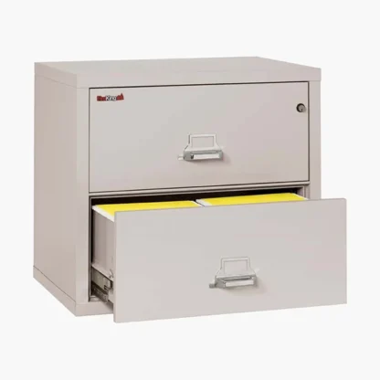 FireKing 2-3122-C Lateral Fire File Cabinet in Platinum with UL High-Security Key Lock