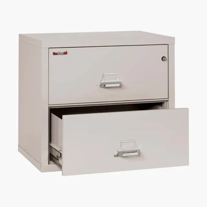 FireKing 2-3122-C Lateral Fire File Cabinet in Platinum with UL High-Security Key Lock