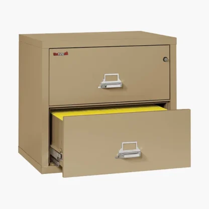 FireKing 2-3122-C Lateral Fire File Cabinet in Sand with UL High-Security Key Lock