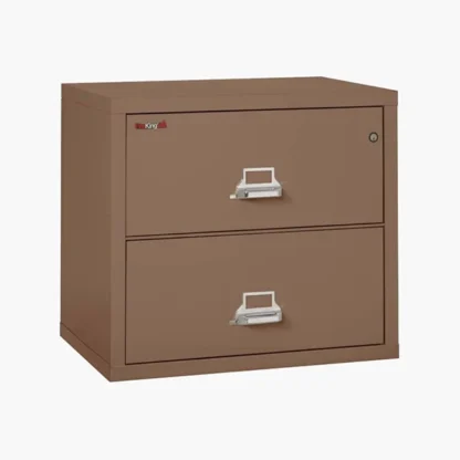 FireKing 2-3122-C Lateral Fire File Cabinet in Tan with UL High-Security Key Lock