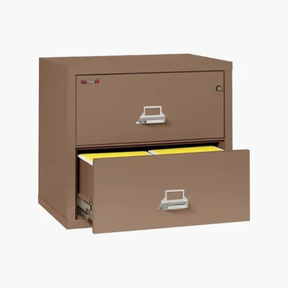 FireKing 2-3122-C Lateral Fire File Cabinet in Tan with UL High-Security Key Lock