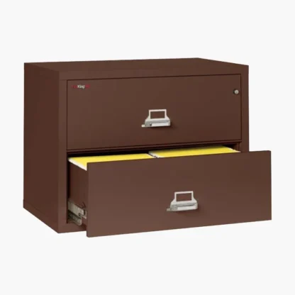 FireKing 2-3822-C Lateral Fire File Cabinet in Brown with UL High-Security Key Lock