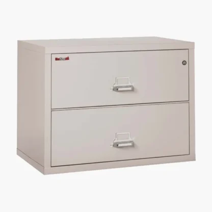 FireKing 2-3822-C Lateral Fire File Cabinet in Platinum with UL High-Security Key Lock