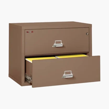 FireKing 2-3822-C Lateral Fire File Cabinet in Tan with UL High-Security Key Lock