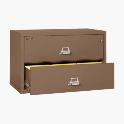 FireKing 2-4422-C Lateral Fire File Cabinet in Tan with UL High-Security Key Lock