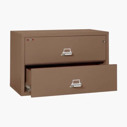 FireKing 2-4422-C Lateral Fire File Cabinet in Tan with UL High-Security Key Lock