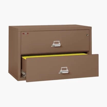 FireKing 2-4422-C Lateral Fire File Cabinet in Tan with UL High-Security Key Lock