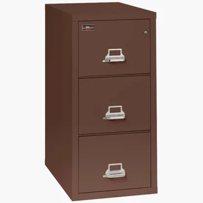 FireKing 3-1943-2 Two-Hour Vertical Fire File Cabinet in Brown with UL High-Security Key Lock