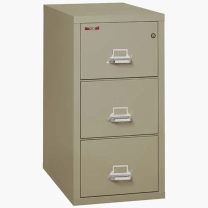 FireKing 3-2131-C Vertical Fire File Cabinet in Pewter with UL High-Security Key Lock