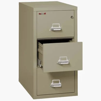 FireKing 3-2131-C Vertical Fire File Cabinet in Pewter with UL High-Security Key Lock