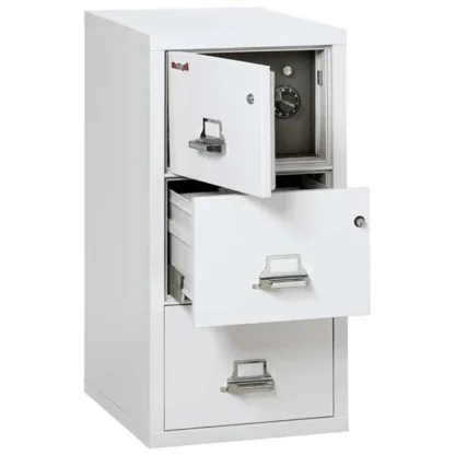 FireKing 3-2131-CSF Safe In A File Cabinet with Key Lock in Arctic White Color