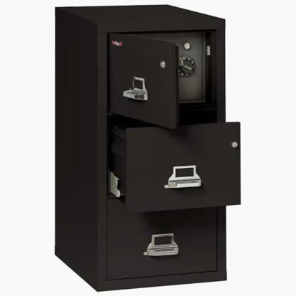 FireKing 3-2131-CSF Safe In A File Cabinet with Key Lock in Black Color