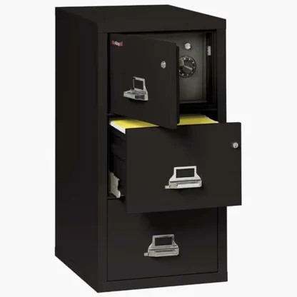 FireKing 3-2131-CSF Safe In A File Cabinet with Key Lock in Black Color