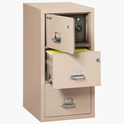 FireKing 3-2131-CSF Safe In A File Cabinet with Key Lock in Champagne Color