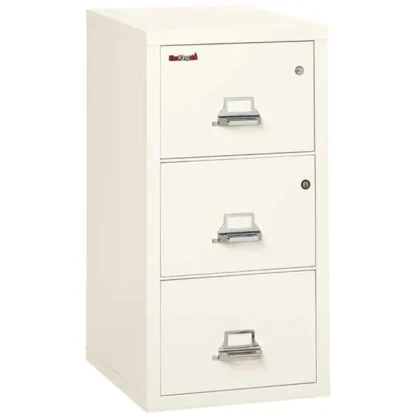 FireKing 3-2131-CSF Safe In A File Cabinet with Key Lock in Ivory White Color