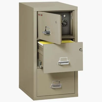 FireKing 3-2131-CSF Safe In A File Cabinet with Key Lock in Pewter Color