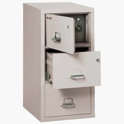 FireKing 3-2131-CSF Safe In A File Cabinet with Key Lock in Platinum Color