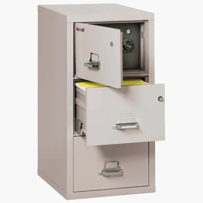 FireKing 3-2131-CSF Safe In A File Cabinet with Key Lock in Platinum Color