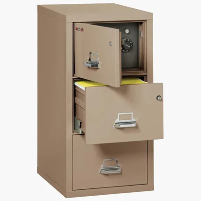 FireKing 3-2131-CSF Safe In A File Cabinet with Key Lock in Taupe Color