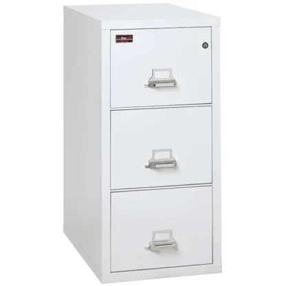 FireKing 3-2144-2 Two-Hour Vertical Fire File Cabinet in Arctic White with UL High-Security Key Lock