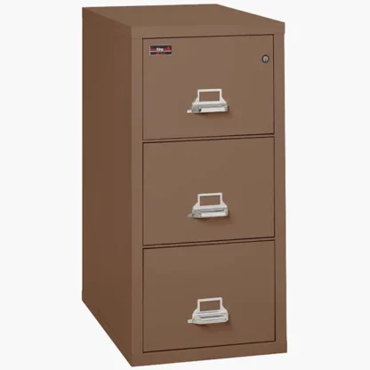 FireKing 3-2144-2 Two-Hour Vertical Fire File Cabinet in Tan with UL High-Security Key Lock