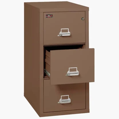 FireKing 3-2144-2 Two-Hour Vertical Fire File Cabinet in Tan with UL High-Security Key Lock