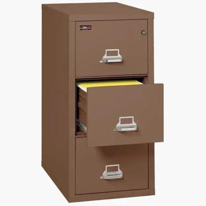 FireKing 3-2144-2 Two-Hour Vertical Fire File Cabinet in Tan with UL High-Security Key Lock