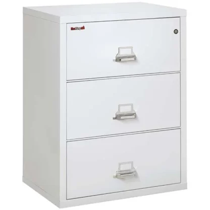 FireKing 3-3122-C Fire File Cabinet in Arctic White with UL High-Security Key Lock