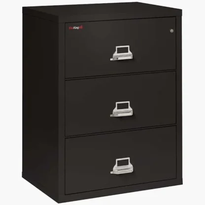 FireKing 3-3122-C Fire File Cabinet in Black with UL High-Security Key Lock