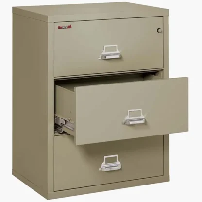 FireKing 3-3122-C Fire File Cabinet in Pewter with UL High-Security Key Lock