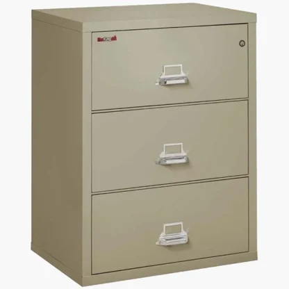 FireKing 3-3122-C Fire File Cabinet in Pewter with UL High-Security Key Lock