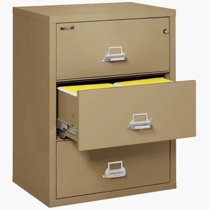 FireKing 3-3122-C Fire File Cabinet in Sand with UL High-Security Key Lock