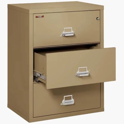 FireKing 3-3122-C Fire File Cabinet in Sand with UL High-Security Key Lock