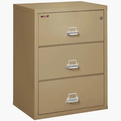 FireKing 3-3122-C Fire File Cabinet in Sand with UL High-Security Key Lock