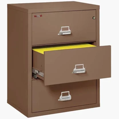 FireKing 3-3122-C Fire File Cabinet in Tan with UL High-Security Key Lock