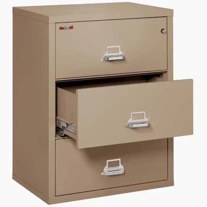 FireKing 3-3122-C Fire File Cabinet in Taupe with UL High-Security Key Lock