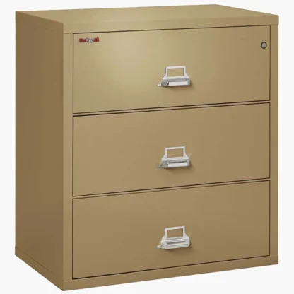 FireKing 3-3822-C Lateral Fire File Cabinet in Sand with UL High-Security Key Lock