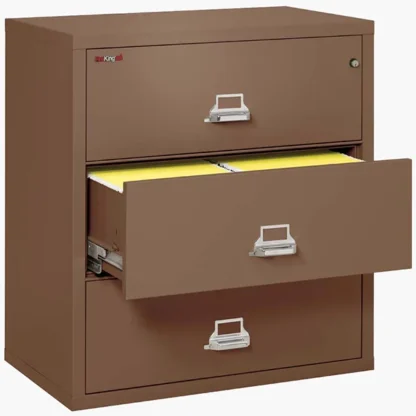 FireKing 3-3822-C Lateral Fire File Cabinet in Tan with UL High-Security Key Lock