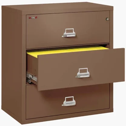 FireKing 3-3822-C Lateral Fire File Cabinet in Tan with UL High-Security Key Lock