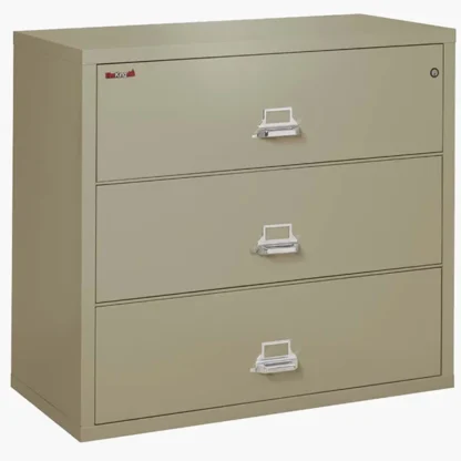 FireKing 3-4422-C Lateral Fire File Cabinet in Pewter with UL High-Security Key Lock