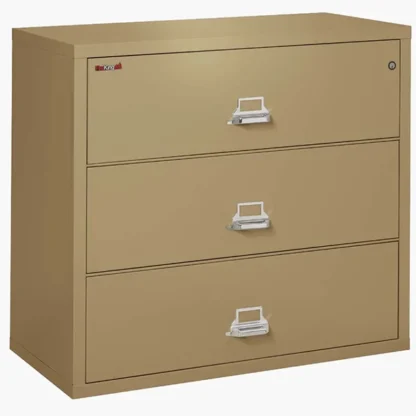 FireKing 3-4422-C Lateral Fire File Cabinet in Sand with UL High-Security Key Lock