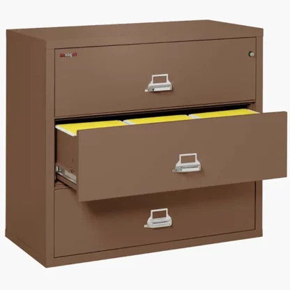 FireKing 3-4422-C Lateral Fire File Cabinet in Tan with UL High-Security Key Lock