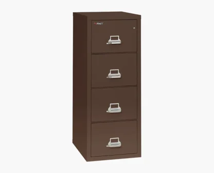 FireKing 4-1825-C Fire File Cabinet in Brown with UL High-Security Key Lock