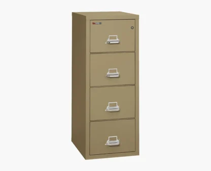 FireKing 4-1825-C Fire File Cabinet in Sand with UL High-Security Key Lock