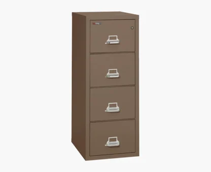 FireKing 4-1825-C Fire File Cabinet in Tan with UL High-Security Key Lock