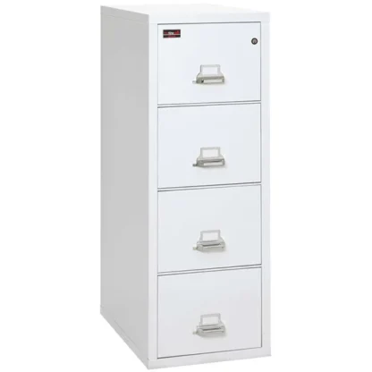 FireKing 4-1956-2 Two-Hour Vertical Fire File Cabinet in Arctic White with UL High-Security Key Lock