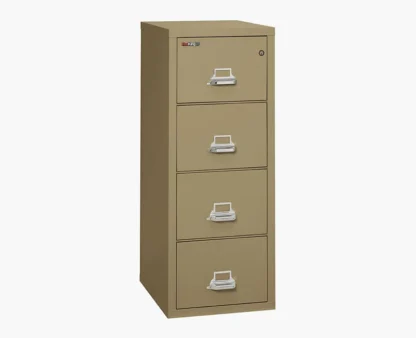 FireKing 4-2125-C Fire-Rated Vertical File Cabinet with UL High-Security Key Lock in Sand